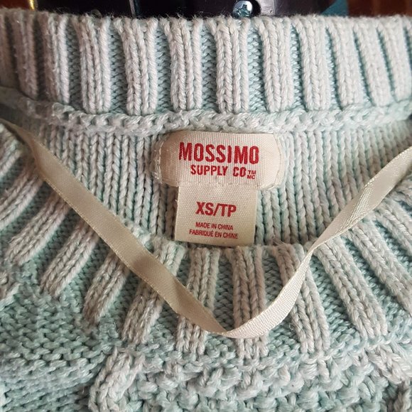 Light Teal Blue Mossimo Cotton Sweater XS/TP - Picture 3 of 3
